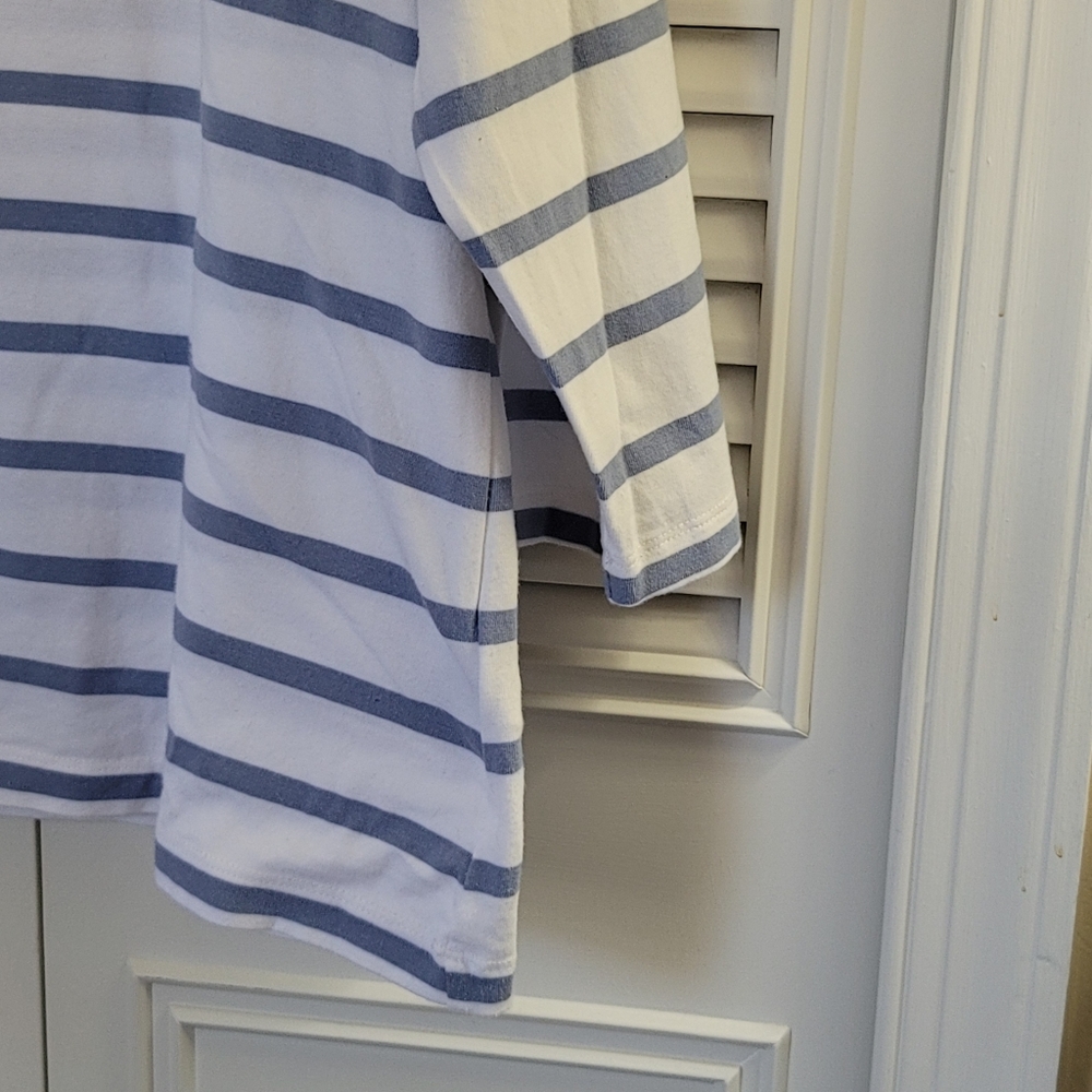 Ruby Rd. stripe colorblock knit top - Picture 4 of 7
